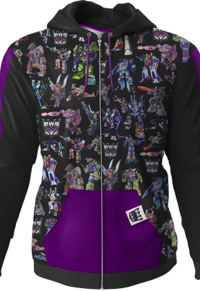 Striped Decepticons Transformers Hoodie