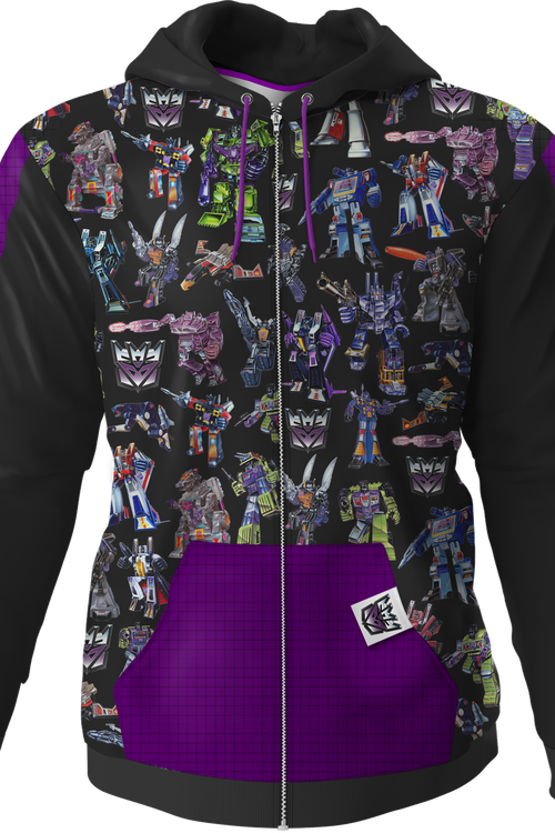 Striped Decepticons Transformers Hoodiemain product image