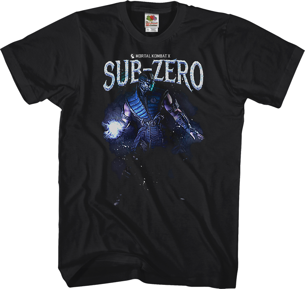なとり 摩擦 グッズ Game shirt ブラック XL Sub-Zero Mortal Kombat X T-Shirt
