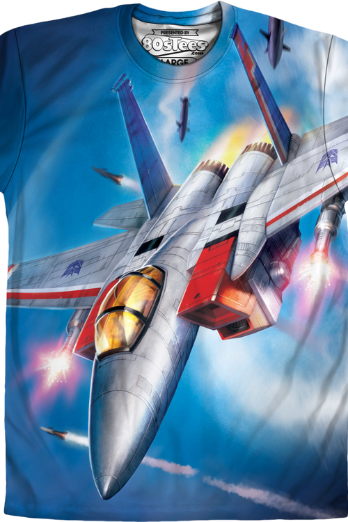 Sublimated Seeker Starscream Transformers Shirtmain product image
