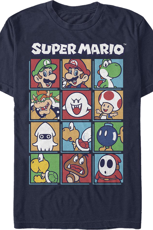Super Mario Bros. Character Blocks Nintendo T-Shirtmain product image