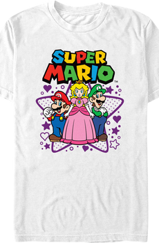 Super Mario Bros. Heroic Shapes Nintendo T-Shirt