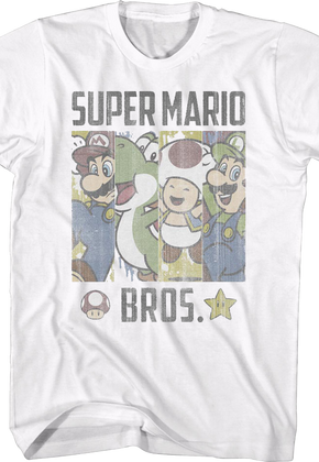 Super Mario Bros. Panels Nintendo T-Shirt