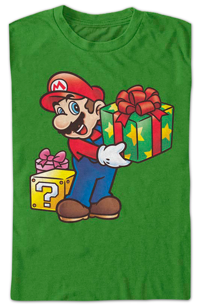 Super Mario Christmas Gifts Nintendo TShirt