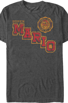 Super Mario Here We Go Badge Nintendo T-Shirt
