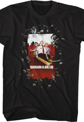 Surrounded Poster Shaun of the Dead T-Shirt