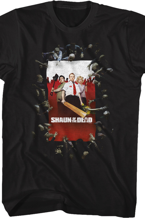 Surrounded Poster Shaun of the Dead T-Shirtmain product image
