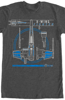 T-70 X-Wing Fighter Star Wars T-Shirt