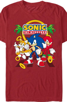 Tails, Knuckles & Sonic The Hedgehog T-Shirt
