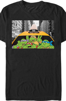 Taxi Funny Faces Teenage Mutant Ninja Turtles T-Shirt
