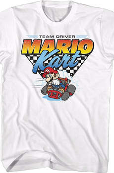 Team Driver Mario Kart Nintendo T-Shirt