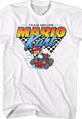 Team Driver Mario Kart Nintendo T-Shirt