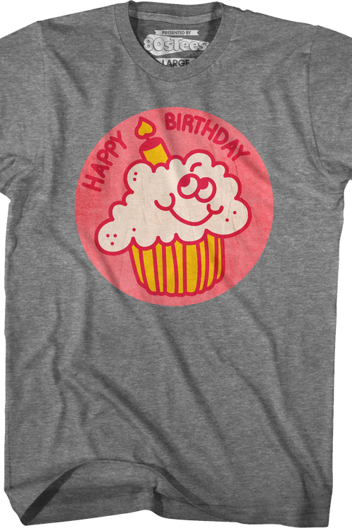 Happy Birthday Scratch & Sniff Sticker T-Shirtmain product image