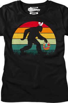 Womens Retro Easter Bigfoot Shirt