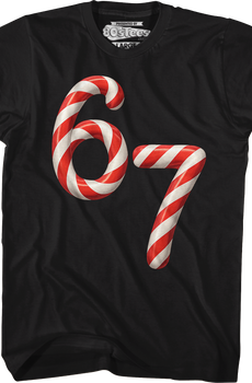 67 Peppermint Candy Canes T-Shirt