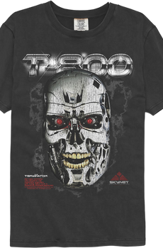 Terminator T 800 Endo Skull Comfort Colors Brand T-Shirt