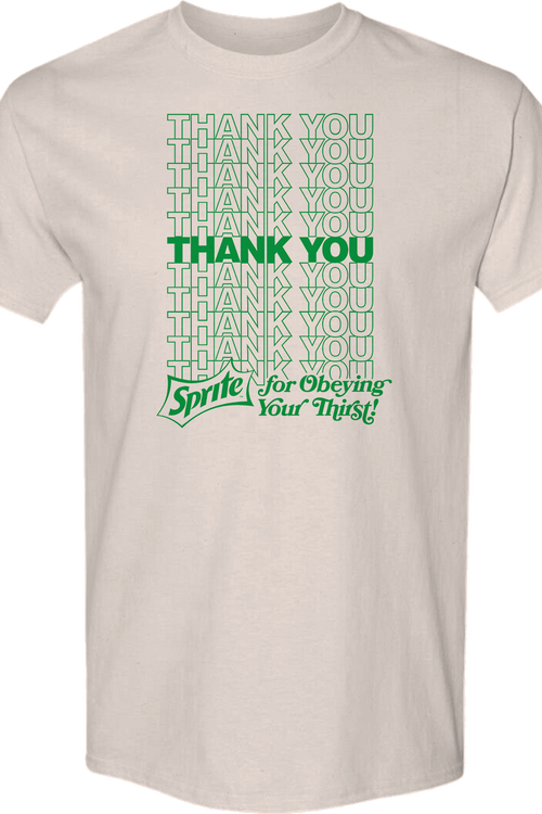 Thank You For Obeying Your Thirst Sprite T-Shirtmain product image