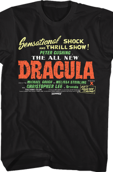 The All New Dracula Hammer Films T-Shirt