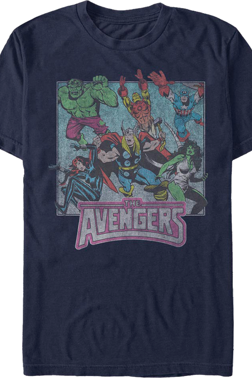 The Avengers Earth's Mightiest Heroes Marvel Comics T-Shirtmain product image