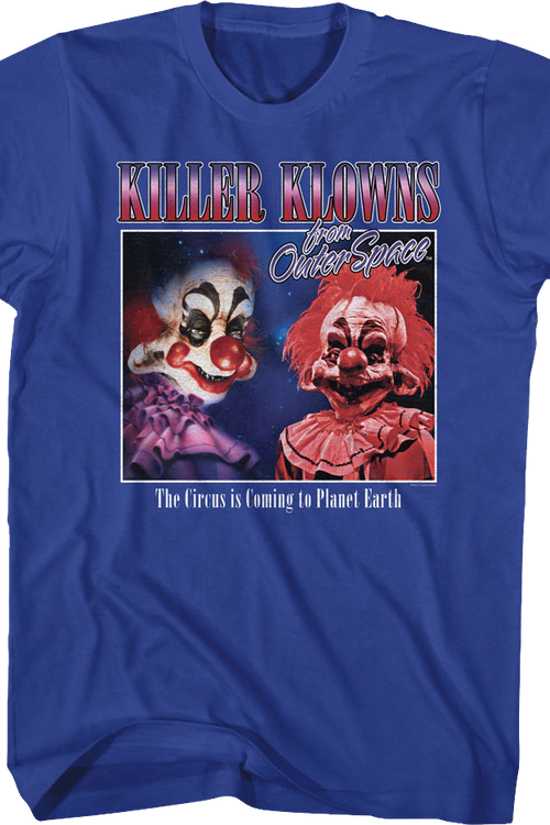 The Circus Is Coming Killer Klowns From Outer Space T-Shirtmain product image