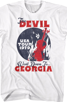 The Devil Went Down To Georgia Tour Charlie Daniels T-Shirt
