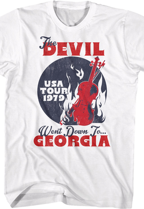 The Devil Went Down To Georgia Tour Charlie Daniels T-Shirt