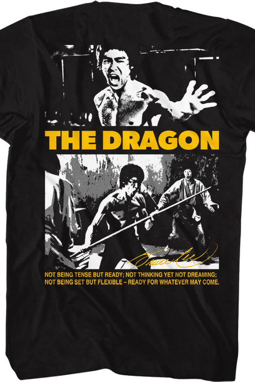 The Dragon Front & Back Bruce Lee T-Shirtmain product image