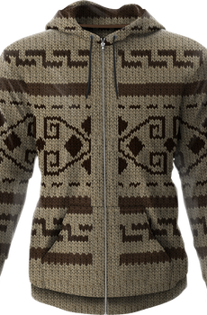 The Dude's Sweater Big Lebowski Zip Up Hoodie