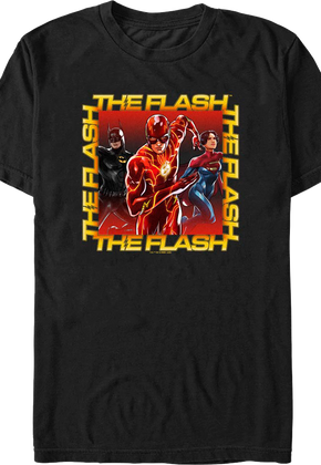 The Flash Hero Group Photo DC Comics T-Shirt