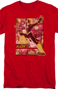 The Flash Panels Collage DC Comics T-Shirt