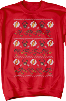 The Flash Ugly Faux Knit DC Comics Sweatshirt
