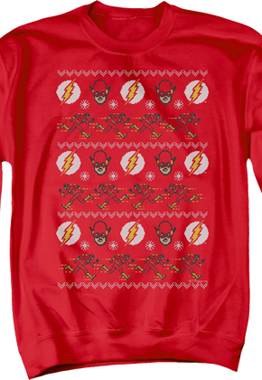 The Flash Ugly Faux Knit DC Comics Sweatshirt