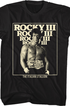 The Italian Stallion Poster Rocky III T-Shirt