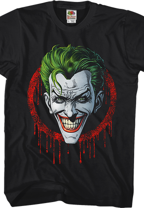 The Joker Dripping Blood DC Comics T-Shirt
