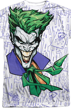 The Joker Laughing DC Comics Sublimation T-Shirt