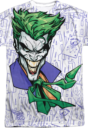 The Joker Laughing DC Comics Sublimation T-Shirt