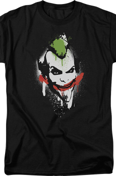 The Joker Spray Painted Smile DC Comics T-Shirt