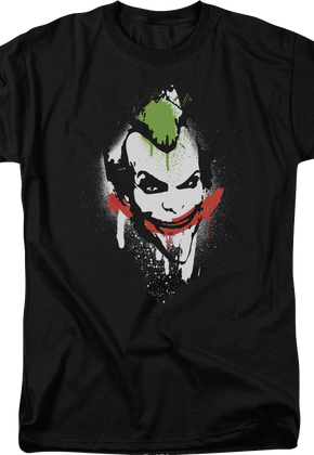 The Joker Spray Painted Smile DC Comics T-Shirt