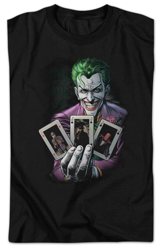 The Joker s Cards DC Comics T Shirt