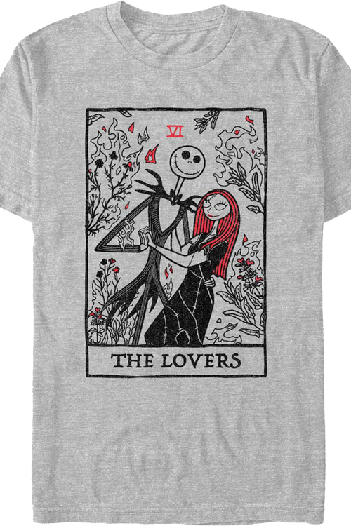 The Lovers Tarot Card Nightmare Before Christmas T-Shirtmain product image