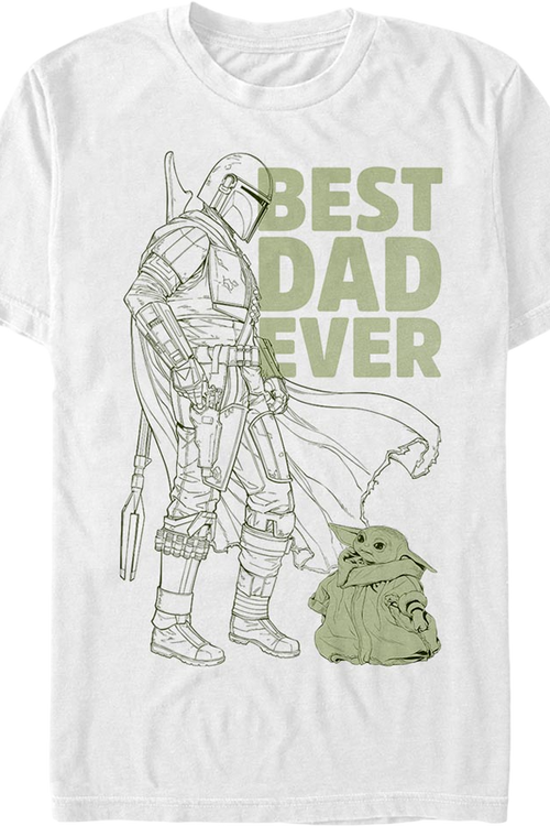 The Mandalorian Best Dad Ever Star Wars T-Shirtmain product image