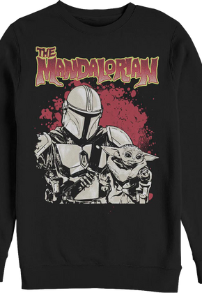 The Mandalorian Bounty Hunter And Child Star Wars Sweatshirt