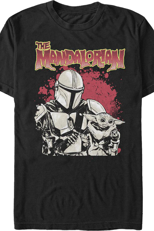 The Mandalorian Bounty Hunter And Child Star Wars T-Shirtmain product image