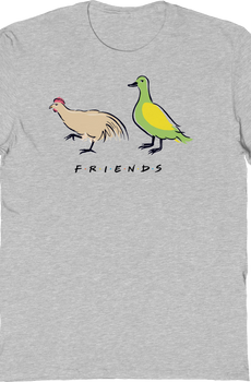 A Chicken And A Duck Friends T-Shirt