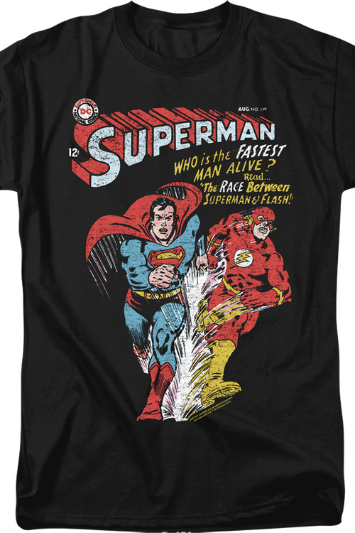 The Race Between Superman & Flash DC Comics T-Shirtmain product image