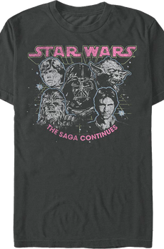 The Saga Continues Star Wars T-Shirt