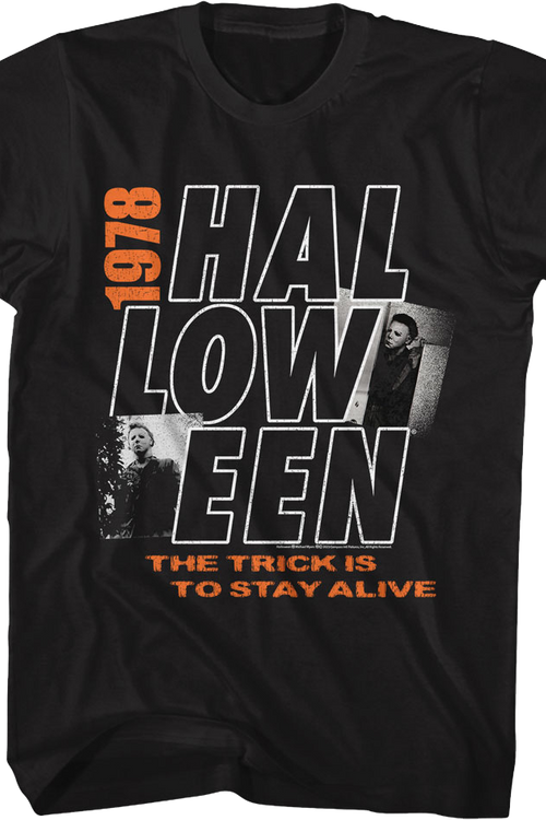 The Trick Is To Stay Alive 1978 Halloween T-Shirtmain product image