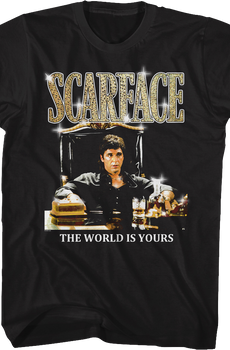 The World Is Yours Sparkling Logo Scarface T-Shirt