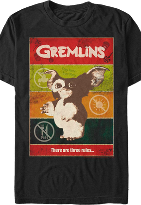 There Are Three Rules Gremlins T-Shirt