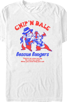There's No Case Too Big Chip 'n Dale Rescue Rangers T-Shirt